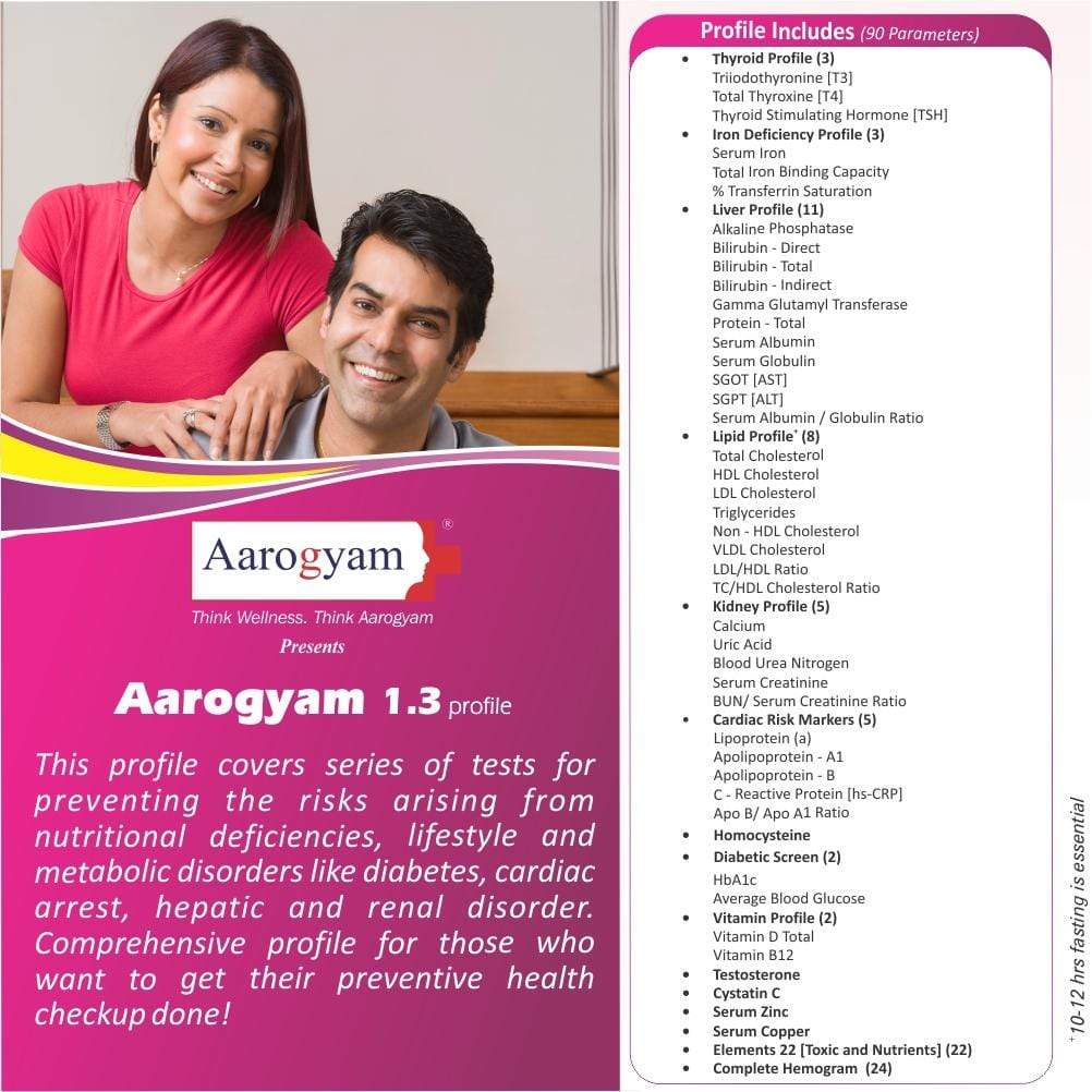 Thyrocare Aarogyam 13 Package Advanced Thyrocare Profile Test Mydiagnostics