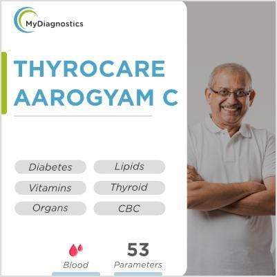 MyDiagnostics Thyrocare Aarogyam C - Advanced Health Checkup Packages - Free Fasting Sugar