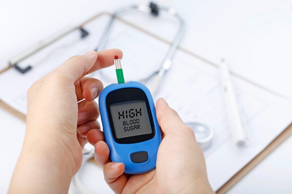 The importance of monitoring blood sugar levels and working with a healthcare team for diabetes management