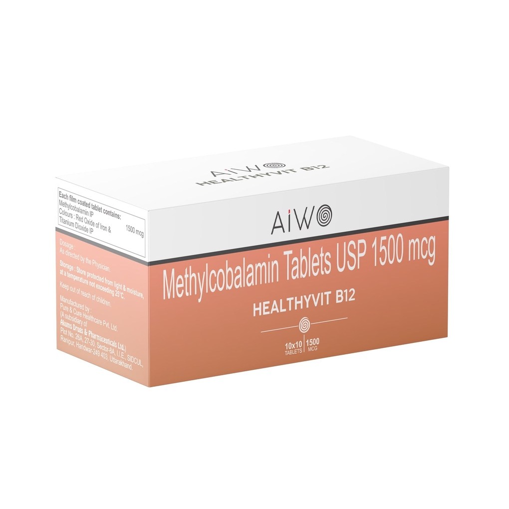 MyDiagnostics Aiwo HEALTHYVIT B 12 1500mcg