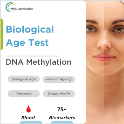 MyDiagnostics Biological Age Test - DNA methylation epigenetic age test kit, home collection India