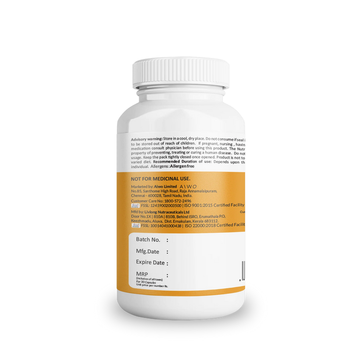 MyDiagnostics Curcumin Rich Turmeric with Piperine capsules BCM 95 500mg