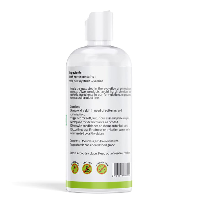 MyDiagnostics Aiwo Vegetable Glycerine 250gms Pure Versatile Skin Care Softens & Moisturizes Multi-Purpose