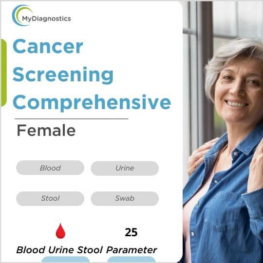 MyDiagnostics Cancer Screening Comprehensive (Female) in delhi