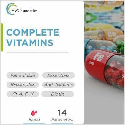 MyDiagnostics Complete Vitamin Profile – Vitamin Deficiency Blood Test at Home in Mumbai