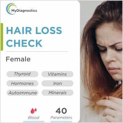 MyDiagnostics Female Pattern Hair Loss – Vitamin, Iron Deficiency & Hormonal Blood Test at Home in Bangalore