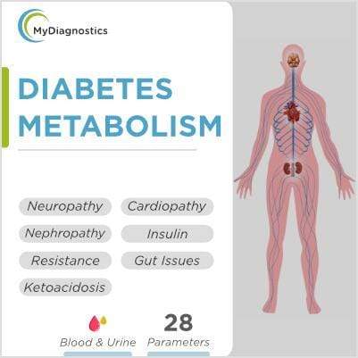 MyDiagnostics Diabetes Metabolism Test in hyderabad in delhi