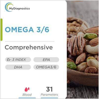 Omega 6 and Omega 3 Fatty Acids - At-home Comprehensive Test in Delhi