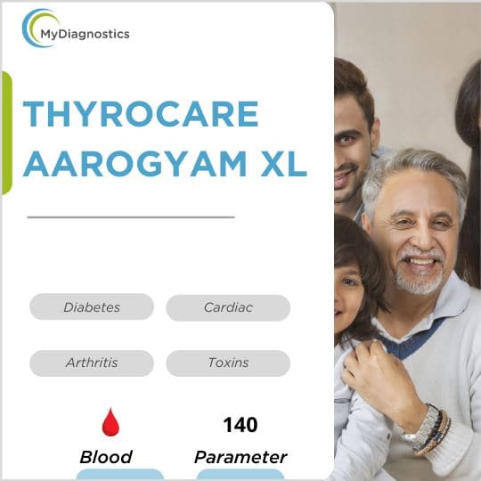MyDiagnostics Thyrocare Aarogyam "XL" Profile Test - 140 Parameters